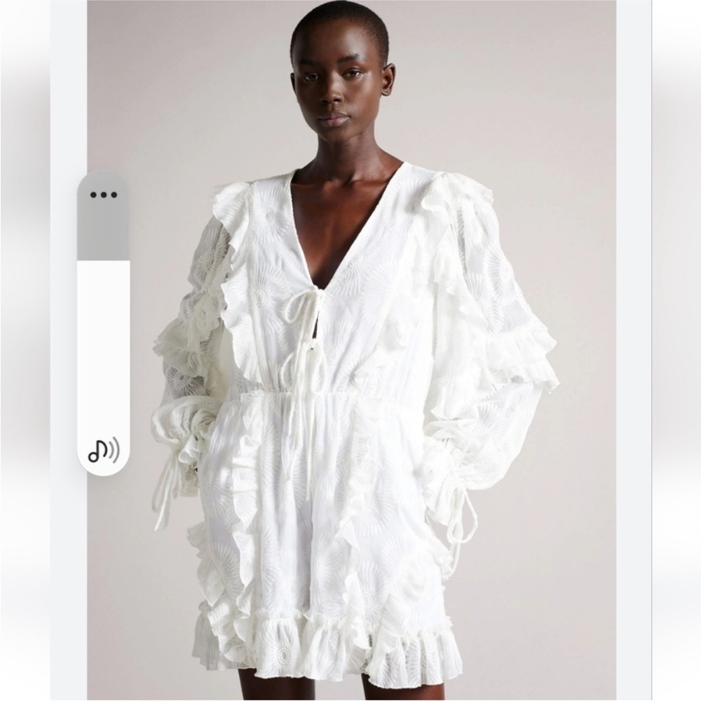 Ted Baker Lussa Lace Playsuit 2 in white